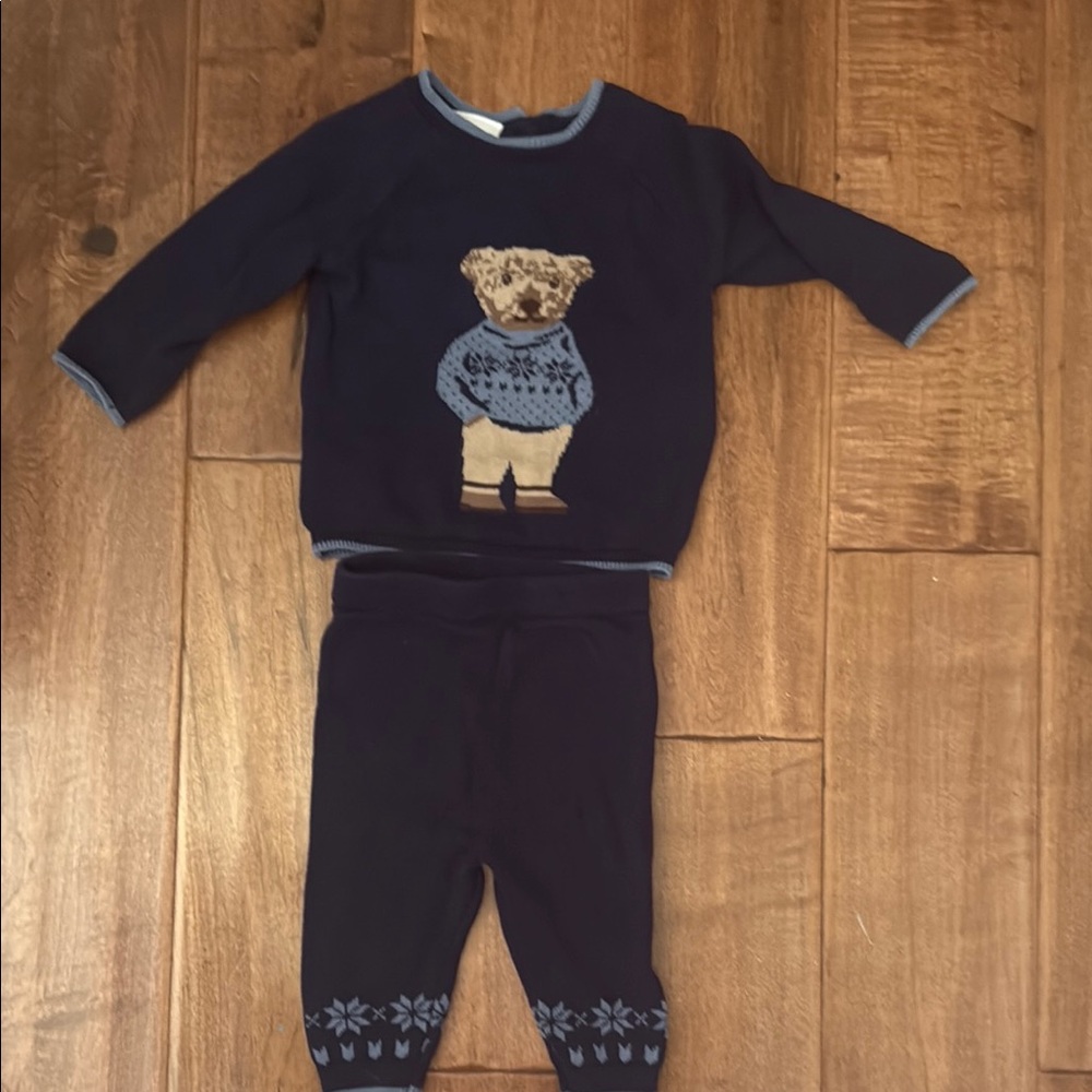 Robeez Blue Pajama Set with Animal Design